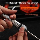 T-handle Ratchet Tap Wrenches Set Of 2pcs With Hardened Tempered Steel Jaws     