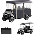 Golf Cart Cover 4 Passengers Extended Roof Club Car Ezgo Yamaha Weather Shield