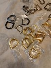 100 Pc Lot Of Handbag Accessories Hardware Rings  Clips  Buckles  Zippers 
