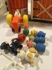 Vintage Fisher Price Little People Play Family Farm Barn Silo 915 Not Complete