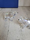 Swarovski Polar Bear Cubs Crystal Moonlight 1079156 Home Decor Figure