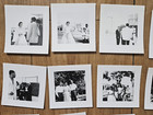 Vintage Set Of 24 1950 s African American Couple Wedding Family Friends Photos
