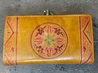 Vintage Lamb Skin Wallet Hindu Women Bird Coin Pouch