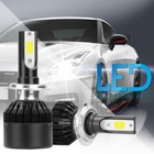Pair H7 388w 38800lm Car Led Headlight Bulbs Cree Cob Kit 6000k White