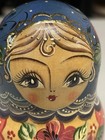 Vintage Hand-painted Russian Matryoshka 5 Nesting Dolls Artist Signed Folk Art