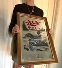  Miller High Life  the Loon  Bar Beer Mirror 1992   Six In The Wildlife Series  