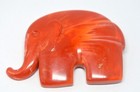 Retro Large Red Elephant Costume Dress Brooch