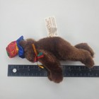 Dan Dee Teddy s Teddy Brown Bear W  Red Hat Bow 7  Plush Stuffed Animal Vintage 