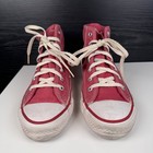 Vtg 90s Converse Chuck Taylor All Star Dark Pink High Top Men s 6 Made In Usa