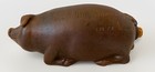Original 1880s Anna Pottery Pig Flask Railroad Icrr Stoneware Rare W Cork 