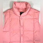 Lands End Girls Goosedown Feathers Puffer Vest Light Pink M 10-12  Warm
