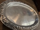 Wilton Armetale Bruce Fox Design Vtg Huge Oval Tray Platter 23 x 15  Usa