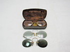 Antique Pince Nez Spectacles Eyeglasses W  Case   2 Sunglasses Vintage Shades