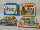 Lakeshore Learning Center Wooden Signs Set Of 8 Different Activity Signs  hh597
