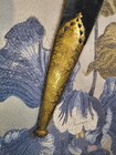 Antique Shamshir Bone Gold Islamic Dagger Knife Etched Tombak Greek Ottoman