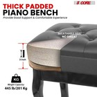5 Core Piano Bench 3  Padded Cushioned Stool Wooden Heavy Duty Musician Chair
