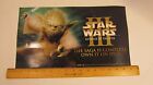 Star Wars 3 Revenge Of The Sith Vinyl Promo Window Cling Poster Yoda