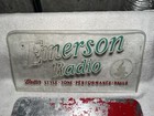 Vintage Emerson Radio Etched Ad Glass Sign