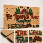 Custom Farmhouse Sign Personalized Family Name 3d Wooden Wall Decor 40x20 Rustic