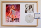 Taylor Swift Signed Tortured Poets Ttpd Framed Cd Era Tour Poster 12x18 W coa