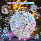 Bubble Machine For Kids  45   360   Rotating Bubble Blower With Rgb Led Light   30