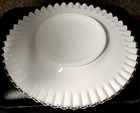 Vtg Fenton Silver Crest 12 1 2  Sandwich Plate  Round Milk Glass Platter Mint