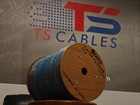 Cat6a Plenum Pure Copper 1000mhz 500ft 23 Awg Utp Bulk Ethernet Cable Blue