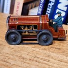 Vintage 1910 s Or 20 s German  Tin Wind Up Farm Tractor W  Driver Penny Toy