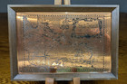 Vintage Tchmaster Copper Map Of West Indies Copper Etching Map Wall Decor