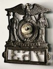  vintage Ny State Excelsior Screw-back Cap Badge  763 