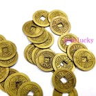 100 Pcs Feng Shui Coins 24mm Lucky China Fortune Coin Brass Metal Ching Money