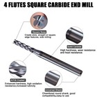 5 Pcs 1 16  4 Flute 1-1 2  Overall Length Carbide End Mill -altin Coated Usa