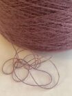 Spool Cone  1 Peruvian Soft Alpaca Yarn W acrylic 2lb 3oz 1000gr 8002 Lite Grape