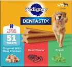 Dentastix Large Dog Treats    Beef   Fresh  2 73 Lb  Variety Pack 51 Treats T   