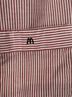 Vintage Mcdonald   s Uniform Blouse 1983 Red Stripe Tagged Sz 12 Fashionaire Usa