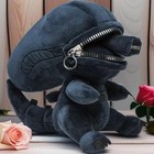 Alien Xenomorph Shaped Zipper Mouth Plush Soft Stuffed Animal Plush Toy For Gift