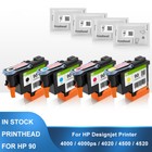 4pc set  Printhead For Hp 90 For Hp Designjet 4000 4000ps 4020 4500 4520 Printer