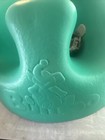 Bumbo Infant Floor Seat Baby Sit Up Chair W adjustable Harness  Beige   Gray