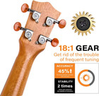 Professional Ukulele For Adult Beginner  Free Online Lesson 21 Inch Soprano Maho