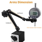 176 Lbs Magnetic Base Test Dial Indicator Holder With Fine Adjustment Mech Arm