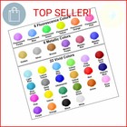 Fansarriche Airbrush Paint Set  34 Colors Acrylic Air Brush Paint Kit With 2 Thi