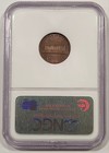 Lincoln Cent 1c - Obverse Struck Thru Capped Die Mint Error - Ngc Ms 62 Bn
