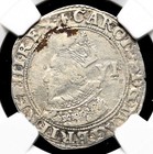 England  Charles I  1625-1649  Silver Sixpence  S-2805  Scarce  Ngc Xf Details