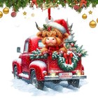 Funny Christmas Ornaments 2025  Highland Cow Ornament  Highland Cow Cow-car