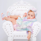 Baby Robe - Soft Plush Bath Towel Robe Spa Set - Baby Bathrobe Towel   Slippers 
