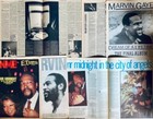 Marvin Gaye 1973 - 1985 Magazine Clippings Lot Cuttings Motown Soul