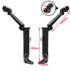 Black Frame Mounted Adjustable Highway Peg Mounts For Harley Touring 2009-2021