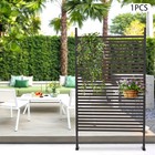 Decorative Privacy Screen For Patio Balcony Backyard Garden  Freestanding  Brown