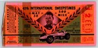  Indy 500 1963 Ticket Stub  500 Mile Intl  Sweepstakes   12 Adm  Seat 13