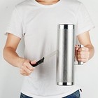Metal Guiro 12 x 4  Stainless Steel With Scraper Latin Percussion Inst